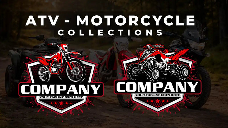 atv motorcycle logo, motobike logo, moto sport branding, dirt bike logo design, motocross logo svg ai eps png