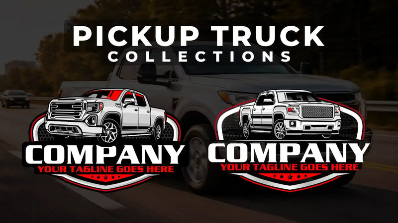 pickup truck logo, 4x4 truck logo, off road branding, automotive truck logo design, pickup truck svg ai eps png