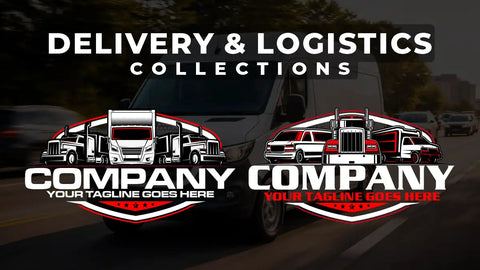 van logo, transport logo, delivery branding, logistics logo design, cargo service logo svg ai eps png