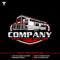 Park model RV logo template for destination trailer company in SVG AI EPS PNG editable vector format