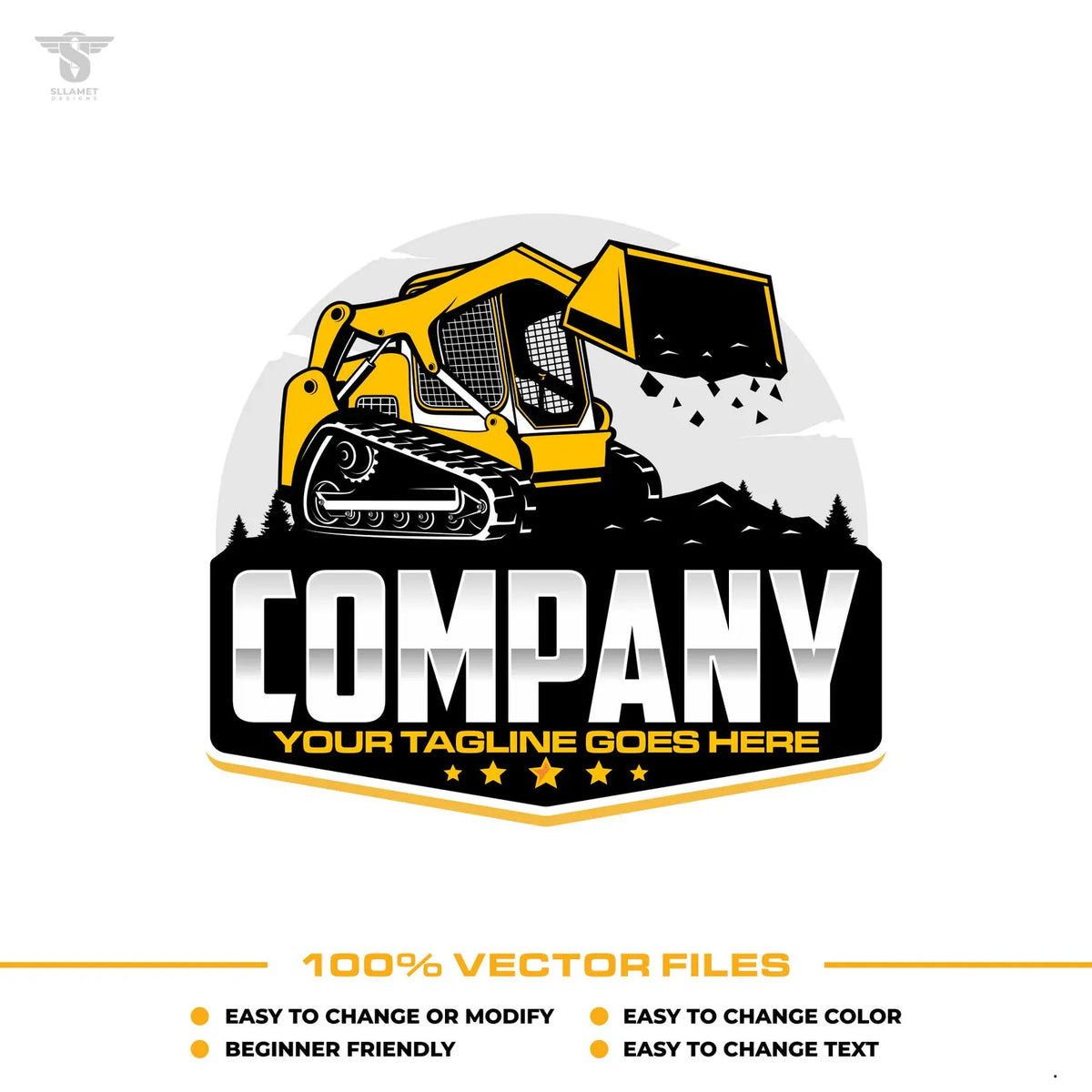 Skid Steer Logo template