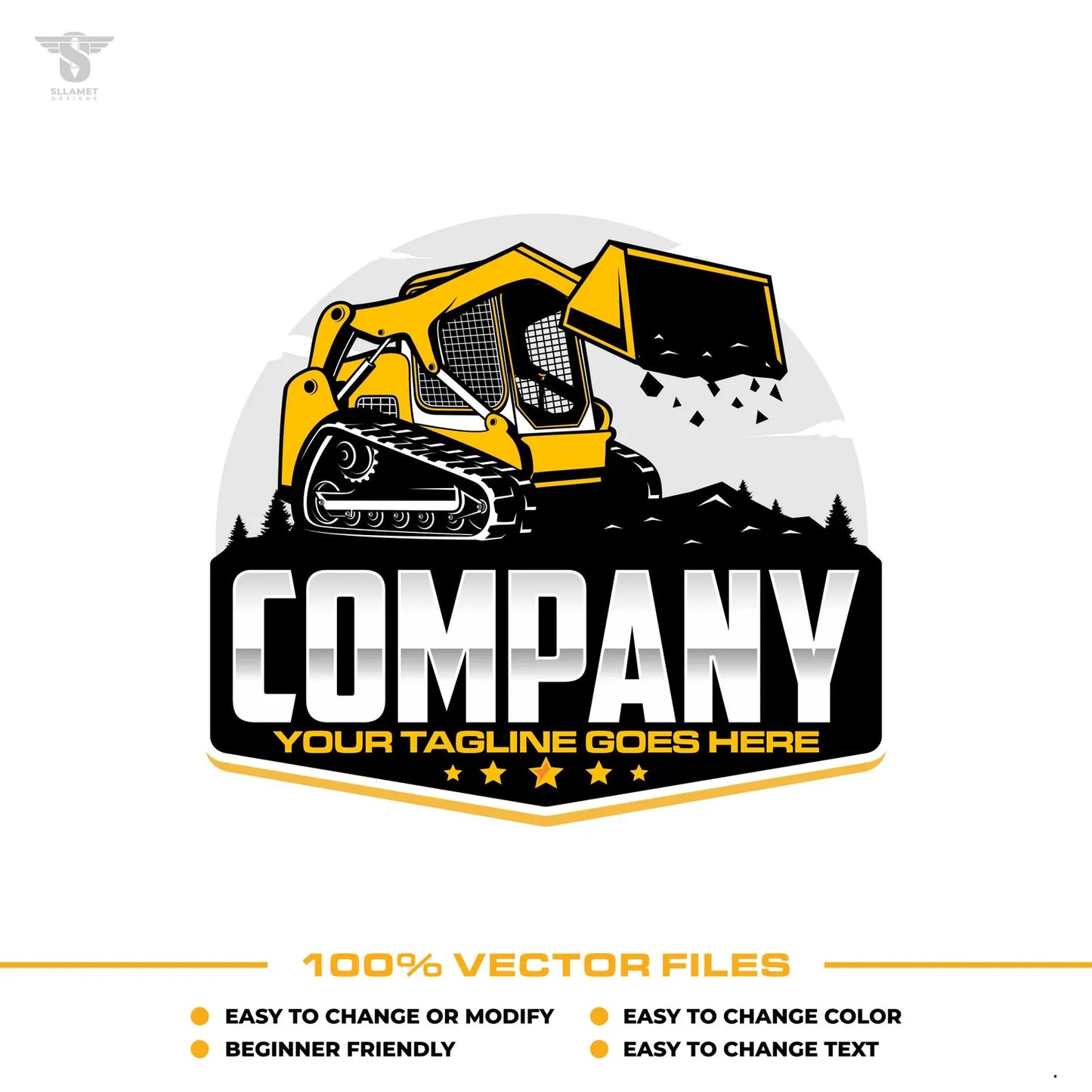 Skid Steer Logo template