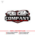 Campground logo template for travel trailer RV park branding in SVG AI EPS PNG editable vector format