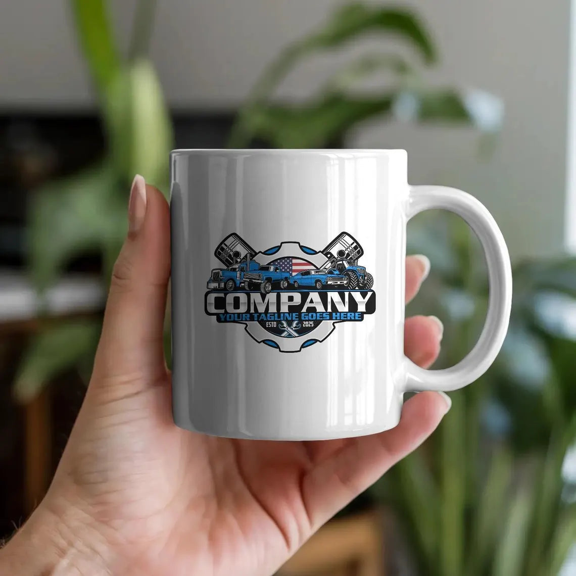 USA vehicle Repair Logo SVG: Fully Editable Vector, Auto Fix Template, Mechanic Garage Branding
