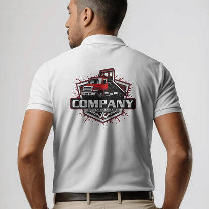 American Flatbed Tow Truck Logo