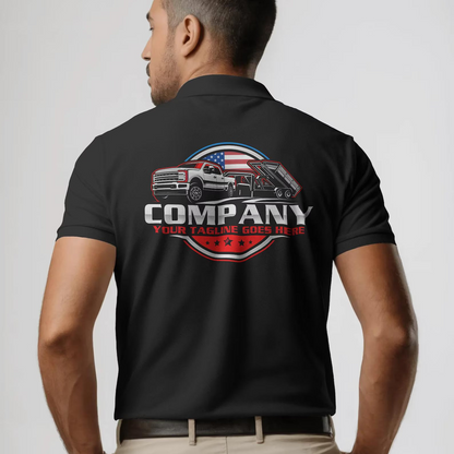 Pickup & Dump Roll-Off Trailer Logo