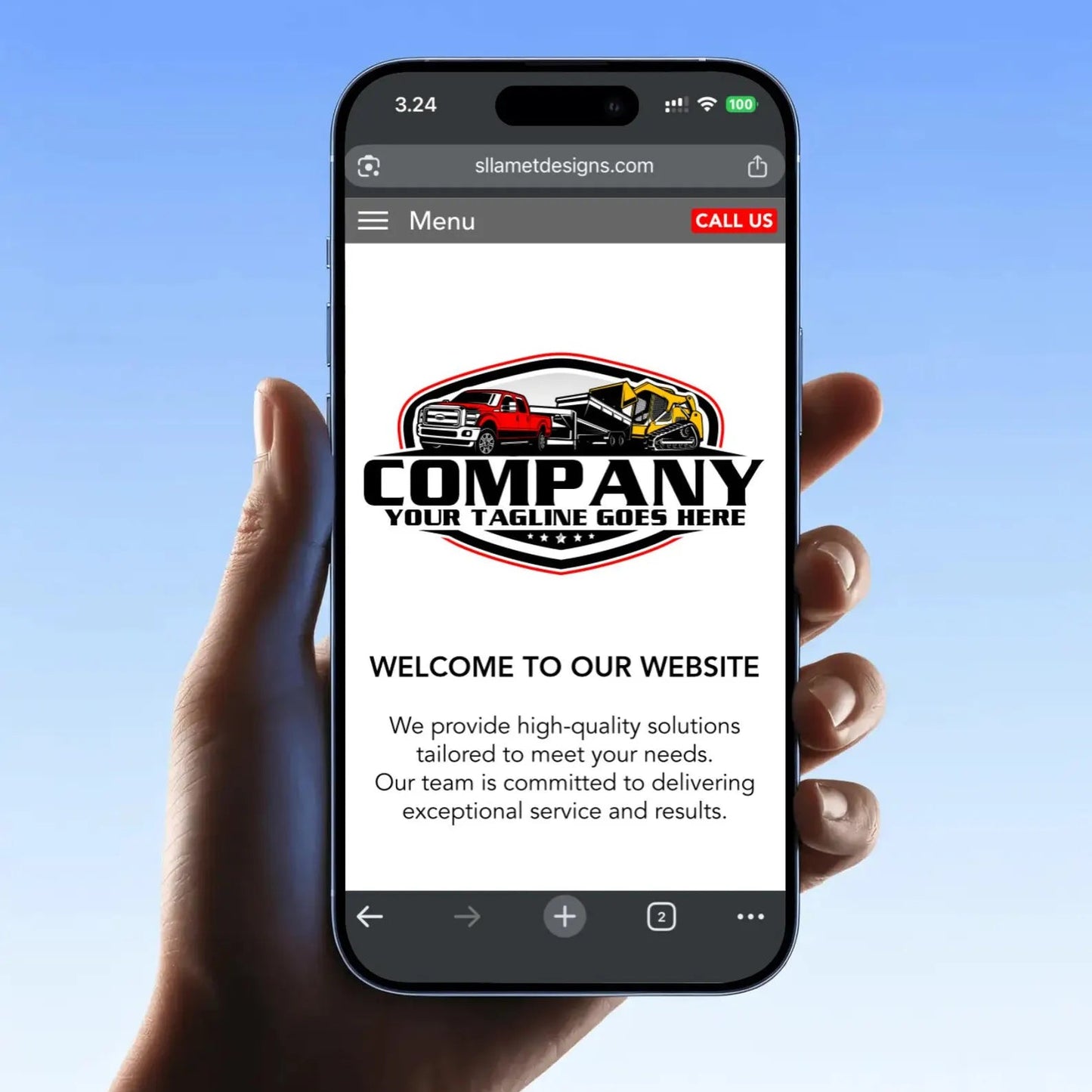 Pickup Truck Gooseneck Dump Trailer Skid Steer logo