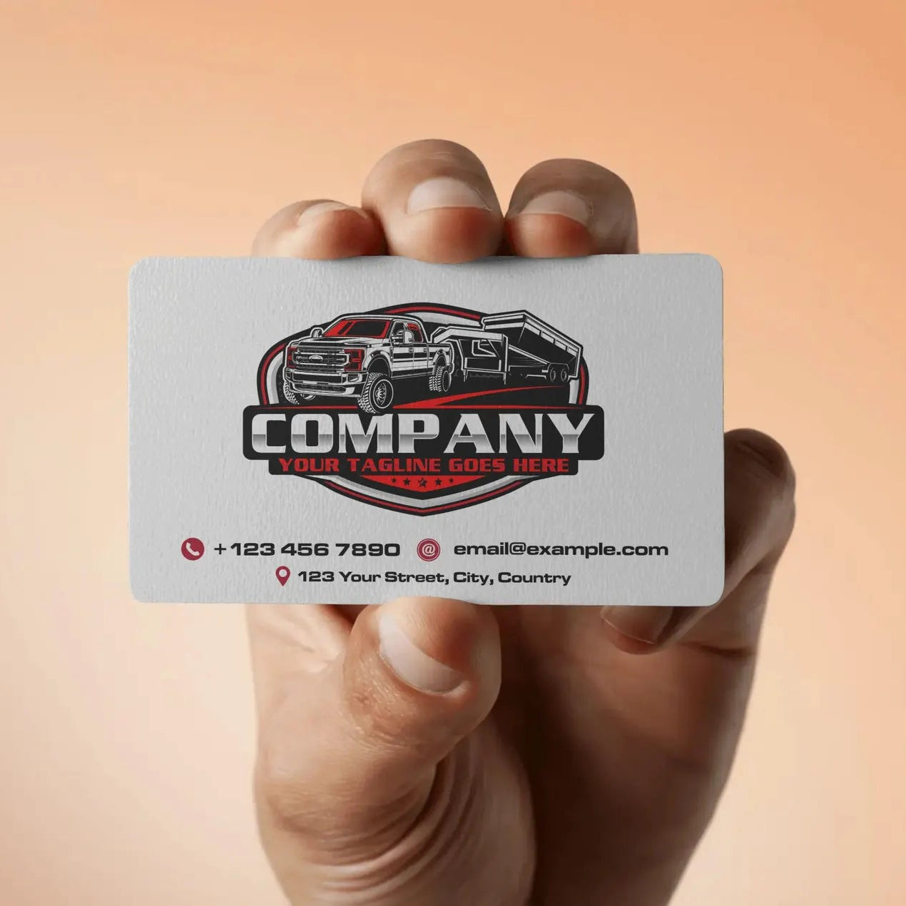 Pickup Truck Gooseneck Dump Trailer Logo