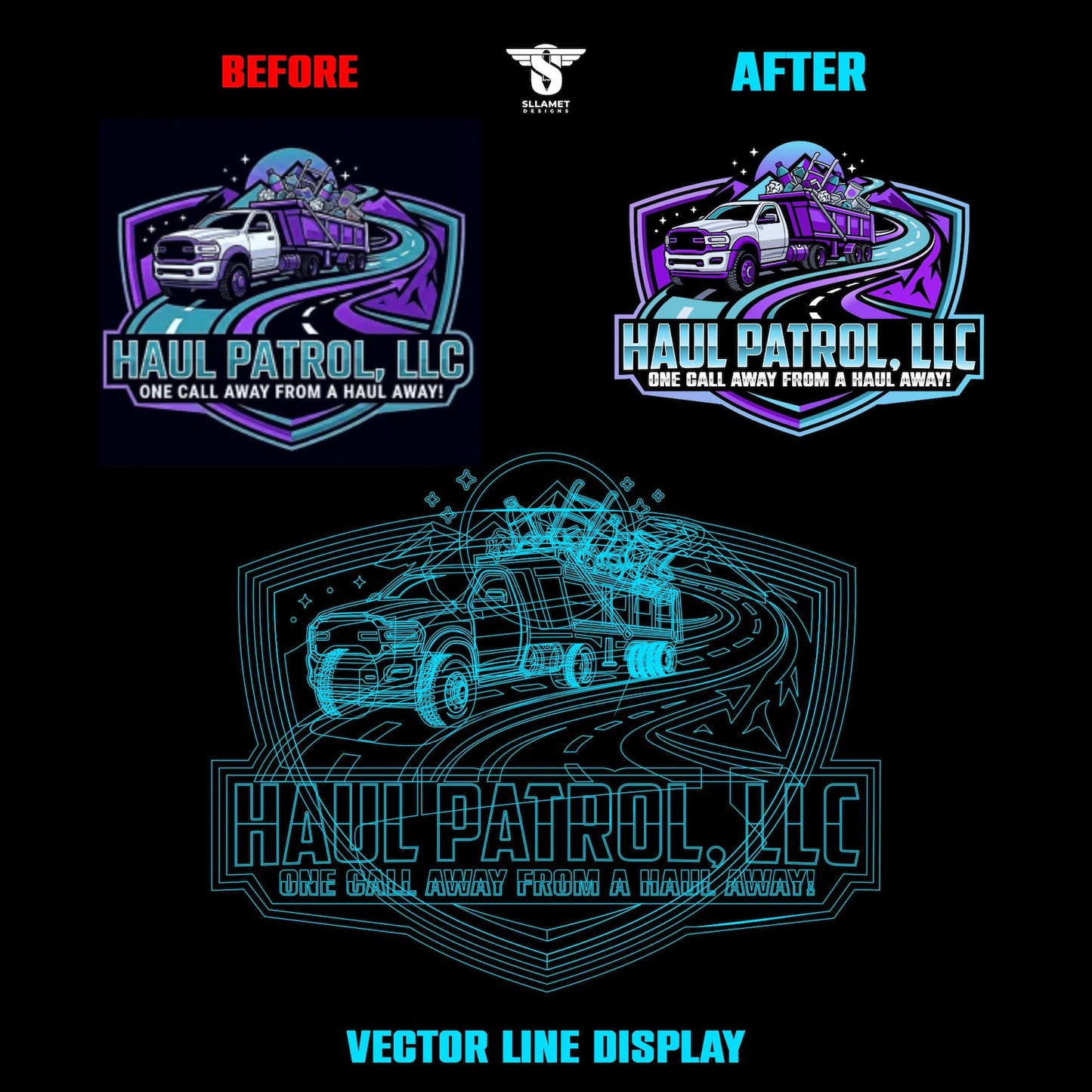 Convert AI Generated Logo to Vector: Redraw & Vectorize JPG png to SVG eps pdf