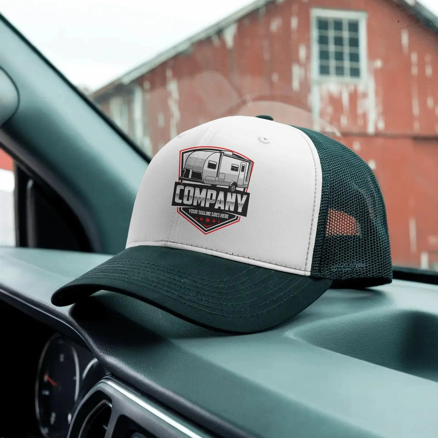 Travel Trailer Logo Template