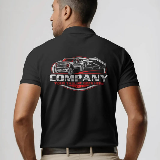 Pickup Truck Gooseneck Dump Trailer Logo
