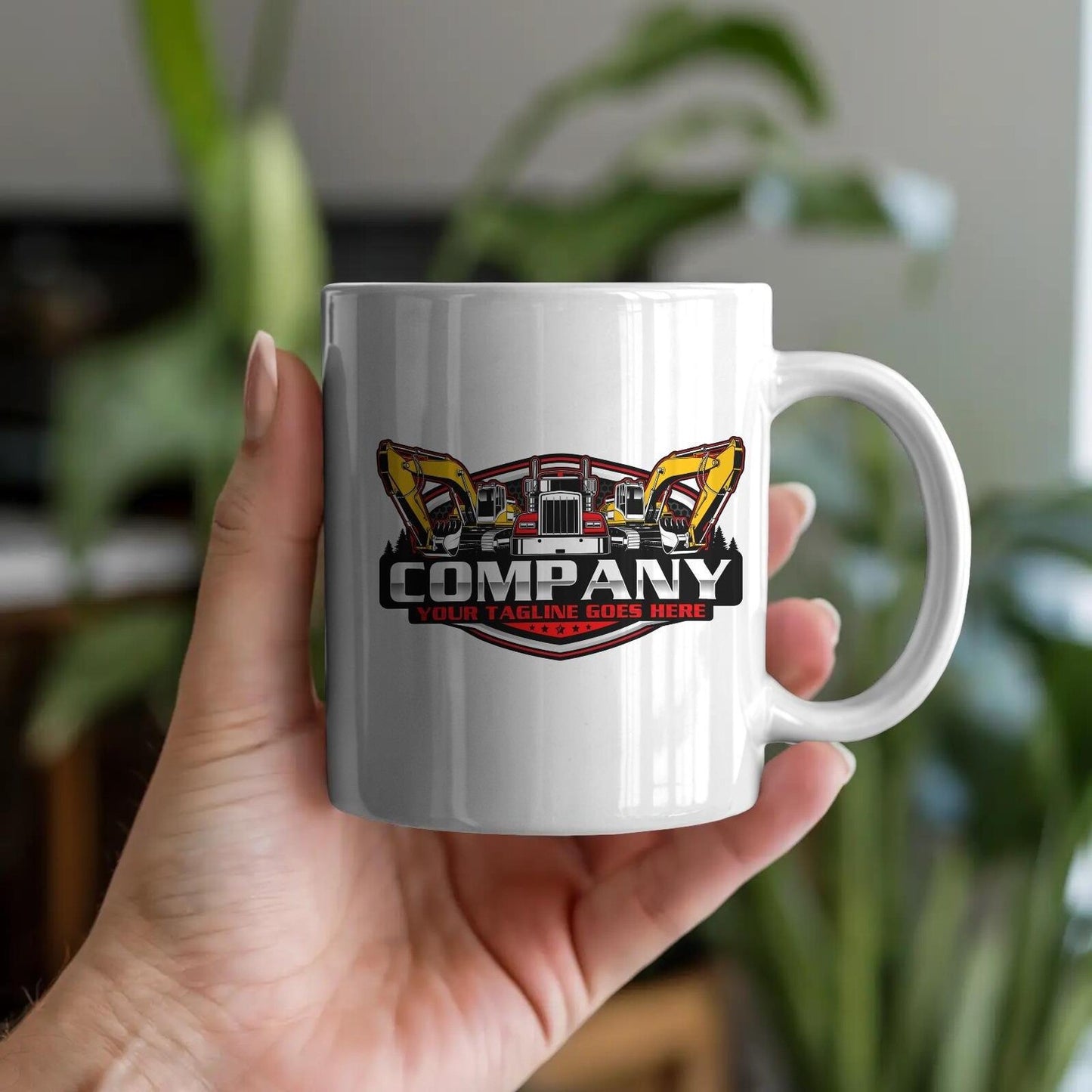 Dump Truck & Excavator Logo